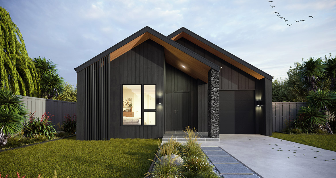 Fantail 153: narrow section house design | Stroudhomes.co.nz