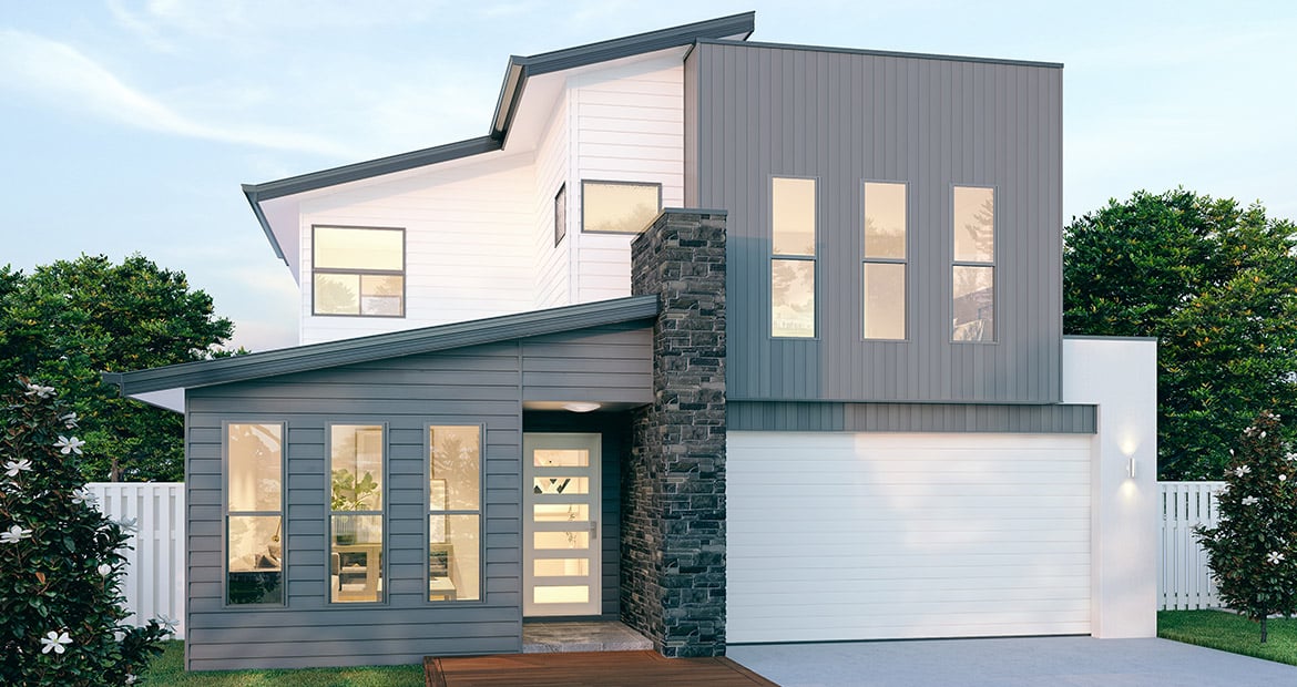 Piha 255 Double Storey Home Design Stroud Homes New Zealand